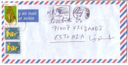 GOOD EGYPT Postal Cover To ESTONIA 2005 - Good Stamped: Silakht ; Nefertari - Cartas & Documentos