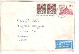 GOOD DENMARK  Postal Cover To ESTONIA 1985 - Good Stamped: Palace - Cartas & Documentos