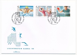 LIECHTENSTEIN - Année Complète 1999 Sur 14 Enveloppes FDC - Volledige Jaargang