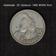 GUATAMALA    25  CENTAVOS   1966  (KM # 268) - Guatemala