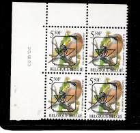 Bloc De 4 N° PRE827B.(P6a)   Datée: 20/07/1993  (xx) Vogels-birds - Coins Datés