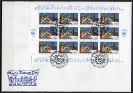 Nations Unies (New-York) - 1987 - Yvert N° 508 & 509 - FDC  - Journée Des Nations Unies - FDC