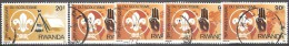 RWANDA   # STAMPS FROM YEAR 1982  "STANLEY GIBBONS 1138 + 1140 " - Oblitérés