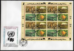 Nations Unies (Genève) - 1994 - Yvert N° 265 à 268 - FDC  - Protection De La Nature - FDC