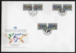 Nations Unies (New-York - Genève - Vienne) - 1994 - FDC  - 30° Anniversaire Du CNUCED - Emissioni Congiunte New York/Ginevra/Vienna