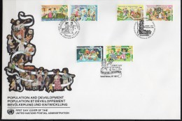 Nations Unies (New-York - Genève - Vienne) - 1994 - FDC  - Population Et Développement - Gemeinschaftsausgaben New York/Genf/Wien