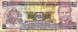 HONDURAS  2 LEMPIRAS PURLE MAN FRONT LANDSCAPE BACK DATED 03-09-1998 P.80A AVF READ DESCRIPTION ! - Honduras