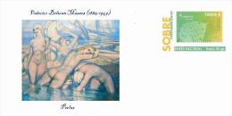 Spain 2013 - Federico Beltran Masses (spanish Artist) - Special Prepaid Cover - Desnudos