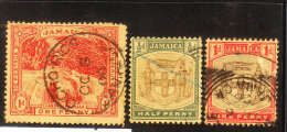 Jamaica 1900 Arms & Llandorey Falls Used - Jamaica (...-1961)