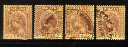 Malaya Perak 1935-37 Sultan Iskandar 5c Group Used - Perak