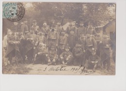 MOURMELON  LE  GRAND  -  Carte  Photo  Militaires  -  Armes Avec Baîonnette  -  Tenues. - Mourmelon Le Grand