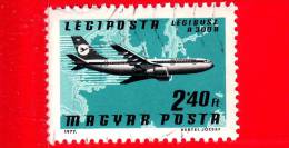 UNGHERIA - MAGYAR - 1977 - Compagnie Aeree E Mappe - Aerei - Legibus A 300B - Lufthansa - 2.40 P.a. - Used Stamps