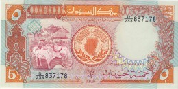 BILLET # SOUDAN # 5 POUNDS  # 1987 # PICK 40 # NEUF # - Sudan