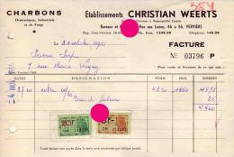 Verviers  Rue Aux Laines Christian WEERTS  Charbons 1955 - Ambachten