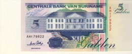 BILLET # SURINAM # 5 GULDENS  # 1996 # PICK 46 # NEUF # - Suriname