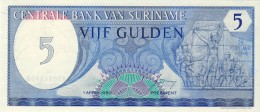 BILLET # SURINAM # 5 GULDENS  # 1982  # PICK 35 # NEUF # - Suriname