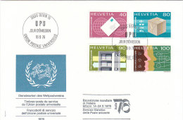 HELVETIA SVIZZERA 1976 ESPOSIZIONE MONDIALE FILATELIA MILANO 1976 - Lettres & Documents