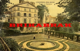 *CARTE POSTALE CARRIERES SUR SEINE / MAIRIE ET PARTERRE - Carrières St Denis Seine Et Oise Yvelines France - Carrières-sur-Seine