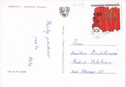 6560. Postal CERNOVICE (Checoslovaquia) 1971 A Praha - Brieven En Documenten