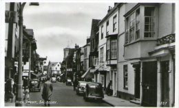 REAL PHOTOGRAPHIC POSTCARD - HIGH STREET - SALISBURY - WILTSHIRE - CARS - PEOPLE -1950´s - 1960´s - Salisbury