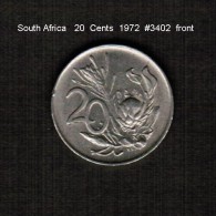 SOUTH AFRICA    20  CENTS   1972  (KM # 86) - South Africa