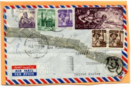 Egypt Old Cover Mailed To USA - Brieven En Documenten