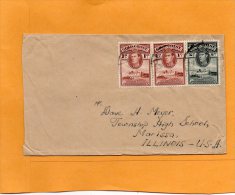 Gold Coast Old Cover Mailed To USA - Costa De Oro (...-1957)