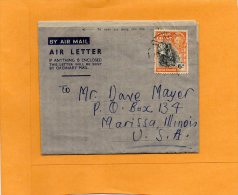 Gold Coast Old Cover Mailed To USA - Costa D'Oro (...-1957)