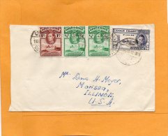 Gold Coast 1946 Cover Mailed To USA - Costa De Oro (...-1957)