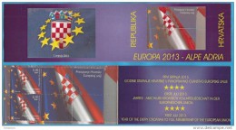 2013 CROATIA HRVATSKA CROAZIA UNION  EUROPA CEPT BANDIERA BOOKLET MNH OFERTA LIMITATA - Autres & Non Classés