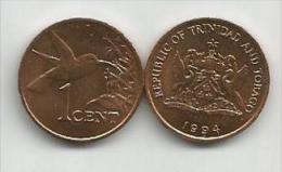 Trinidad And Tobago 1 Cent 1994. - Trinidad Y Tobago