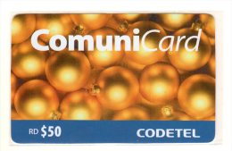 REPUBLIQUE DOMINICAINE CARAIBES PREPAYEE 50$ COMMUNICARD CODETEL - Dominicaine