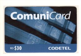REPUBLIQUE DOMINICAINE CARAIBES PREPAYEE 30$ COMMUNICARD CODETEL - Dominicana