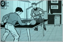 Table Tennis Stamped Carte Postal 1275 -13 - Table Tennis