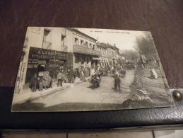 A33...CPA..AFRIQUE DU NORD.ALGERIE.MEDEA.Rue De L'Hotel De Ville.DEVANTURE.rare Beau Plan Animé.ecrite & Voyagée 1908 - Medea