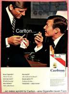 Reklame Werbeanzeige  -  Carlton Cigaretten  -  ...so Vieles Spricht Für Carlton  -  Von 1965 - Books