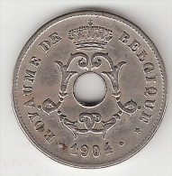Belguim 10 Centimes 1904  French  Vf +!! - 1 Centime