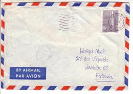 GOOD YUGOSLAVIA Postal Cover To ESTONIA 1981 - Good Stamped: Monument - Covers & Documents