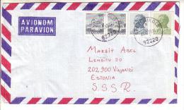 GOOD YUGOSLAVIA Postal Cover To ESTONIA 1980 - Good Stamped: City View ; Tito - Lettres & Documents