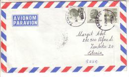 GOOD YUGOSLAVIA Postal Cover To ESTONIA 1981 - Good Stamped: City View ; Tito - Lettres & Documents