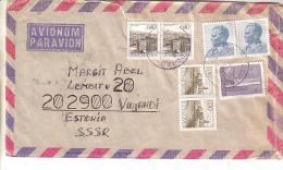 GOOD YUGOSLAVIA Postal Cover To ESTONIA 1983 - Good Stamped: City View ; Tito ; Monument - Brieven En Documenten