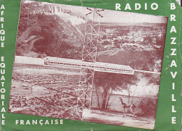 A.E.F. Congo Brazzaville RADIO BRAZZAVILLE 1955 Folded Cover Lettre To SVARTSJÖ Sweden (4 Scans) - Storia Postale