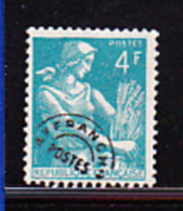 PRÉOBLITÈRES - 4 F. - 1953-1960