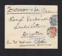 Russia  Cover 1912 Odessa To Germany - Storia Postale