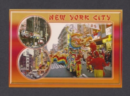 NEW YORK CITY - CHINATOWN WHERE EAST MEETS WEST ON MOTT AND PELL STREETS IN MANHATTAN - PRINTED IN THAILAND - Manhattan