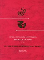 Nations Unies - Souvenir Philatélique De La 4° Conférence Mondiale Sur Les Femmes à Beijing En Septembre 1985 - New York/Geneva/Vienna Joint Issues