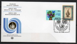 Nations-Unies (Vienne) - FDC - 1993 - Yvert N° 1 & 87 - FDC