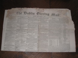 Ireland Eire Irland Revenue Stamp Embossed Newspaper Newspaperstamp D45 Dublin Evening Mail 15.12.1848 Zeitung Press - Prephilately