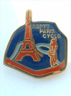 Delcampe - Pin´s LA POSTE   - ASPTT PARIS CYCLO TOUR EIFFEL - Post