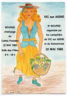 008F) D 02 - VIC SUR AISNE - SOISSONS - Carte Pirate -  9e Bourse Des Cartophiles De Vic Et Du Soissonnais - Vic Sur Aisne